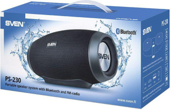 Колонка порт. Sven PS-230 черный 12W 2.0 BT/USB 10м 1500mAh (SV-017576) от магазина РЭССИ