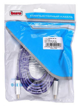 Кабель аудио-видео Buro HDMI 1.4 HDMI (m)/HDMI (m) 3м. черный (HDMI19M-19M FLAT3) от магазина РЭССИ