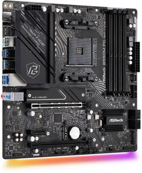 Материнская плата Asrock B550M PG RIPTIDE Soc-AM4 AMD B550 4xDDR4 mATX AC`97 8ch(7.1) 2.5Gg RAID+HDMI+DP от магазина РЭССИ