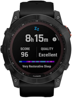 Смарт-часы Garmin Fenix 7X Solar 51мм 1.45" LCD корп.темно-серый рем.черный разм.брасл.:125-200мм (010-02541-01) от магазина РЭССИ