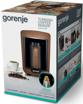 Кофеварка Электрическая турка Gorenje ATCM730T 730Вт медный/черный от магазина РЭССИ