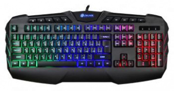 Клавиатура Оклик 777G PSYCHO черный USB Multimedia for gamer LED (подставка для запястий) от магазина РЭССИ
