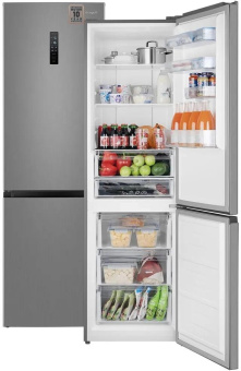 Холодильник Weissgauff WRK 2000 Total NoFrost Inverter Inox 2-хкамерн. нержавеющая сталь инвертер от магазина РЭССИ