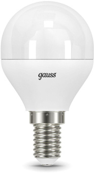 Лампа светодиодная Gauss 9.5Вт цок.:E14 шар 220B 4100K св.свеч.бел.ней. (упак.:10шт) (105101210) от магазина РЭССИ