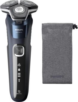 Бритва роторная Philips S5885/10 реж.эл.:3 питан.:аккум. темно-синий от магазина РЭССИ