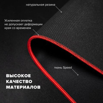 Компьютерный коврик для мыши и клавиатуры SONNEN BLACK TITAN XL большой 800x300x3 мм черный 513615 от магазина РЭССИ