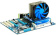 Устройство охлаждения(кулер) Deepcool Gammaxx S40 Soc-AM5/AM4/1151/1200/1700 черный/синий 4-pin 18-26dB Al+Cu 130W 610gr Ret от магазина РЭССИ