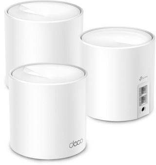 Бесшовный Mesh роутер TP-Link Deco X10 (DECO X10(3-PACK)) AX1500 10/100/1000BASE-TX белый (упак.:3шт) от магазина РЭССИ