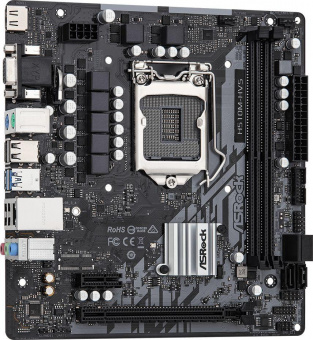 Материнская плата Asrock H510M-HVS R2.0 Soc-1200 Intel H510 2xDDR4 mATX AC`97 8ch(7.1) GbLAN+VGA+HDMI от магазина РЭССИ