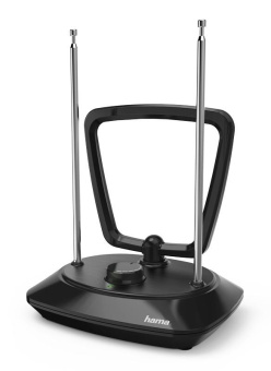Антенна телевизионная Hama 00121702 активная черный каб.:1.9м от магазина РЭССИ