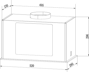 Вытяжка встраиваемая Weissgauff Aura 1350 белый управление: сенсорное (1 мотор) от магазина РЭССИ