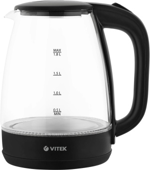Чайник электрический Vitek VT-7004 1.8л. 1850Вт разноцветный корпус: стекло/пластик от магазина РЭССИ