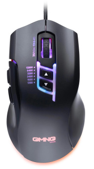 Мышь GMNG XM004 черный/красный оптическая 12800dpi USB для ноутбука 8but от магазина РЭССИ