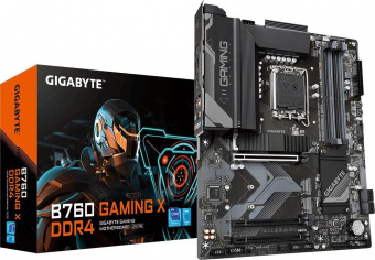 Материнская плата Gigabyte B760 GAMING X DDR4 Soc-1700 Intel B760 4xDDR4 ATX AC`97 8ch(7.1) 2.5Gg RAID+HDMI+DP от магазина РЭССИ