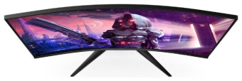 Монитор AOC 31.5" Gaming CQ32G2SE черный/красный VA LED 1ms 16:9 HDMI M/M матовая 250cd 178гр/178гр 2560x1440 165Hz DP 2K 7.4кг от магазина РЭССИ