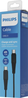Кабель Philips DLC5531 USB Type-C (m)-USB Type-C (m) 1.2м черный коробка (упак.:1шт) от магазина РЭССИ