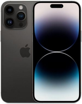 Смартфон Apple A2896 iPhone 14 Pro Max 128Gb 6Gb черный космос моноблок 3G 4G 2Sim 6.7" 1290x2796 iOS 16 48Mpix 802.11 a/b/g/n/ac/ax NFC GPS GSM900/1800 GSM1900 TouchSc Protect от магазина РЭССИ