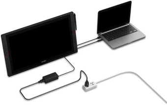 Графический планшет-монитор XPPen Artist 24 PRO USB Type-C/USB/HDMI черный от магазина РЭССИ