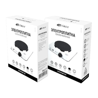 Одноконфорочная электроплитка СОКОЛ 1.0 кВт/220В/50Гц закрытый ТЭН 70-0101 от магазина РЭССИ