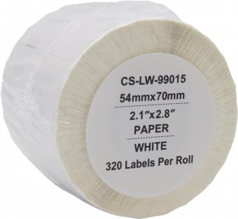 Этикетки Cactus CS-LW-99015 сег.:70x54мм черный белый 320шт/рул Dymo Label Writer 450/4XL от магазина РЭССИ
