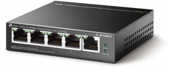 Коммутатор TP-Link TL-SF1005LP 5x100Mb 4PoE 41W неуправляемый от магазина РЭССИ