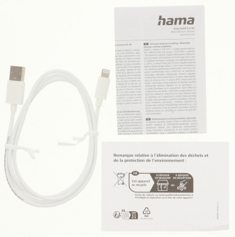 Кабель Hama H-201579 00201579 USB (m)-Lightning (m) 1м белый от магазина РЭССИ