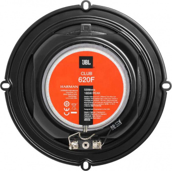 Колонки автомобильные JBL Club 620F (без решетки) 165Вт 92дБ 3Ом 16см (6.5дюйм) (ком.:2кол.) коаксиальные двухполосные от магазина РЭССИ