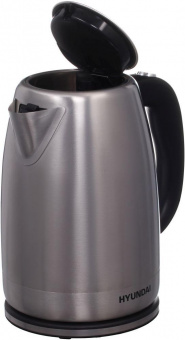 Чайник электрический Hyundai HYK-S2030 1.7л. 2200Вт серебристый матовый/черный (корпус: металл) от магазина РЭССИ