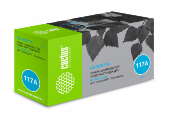 Картридж лазерный Cactus CS-W2071A W2071A (есть ограничения по прошивке) голубой (700стр.) для HP Color Laser 150a/150nw/178nw MFP/179fnw MFP от магазина РЭССИ