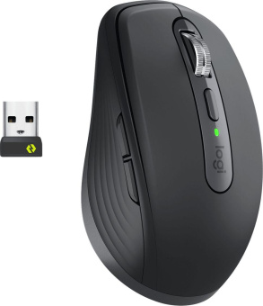 Мышь Logitech MX Anywhere 3 графитовый оптическая (4000dpi) беспроводная BT/Radio USB для ноутбука (5but) от магазина РЭССИ