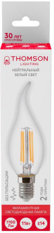 Лампа филам. Thomson Filament TH-B2080 11Вт цок.:E14 свеча 220B 4500K св.свеч.бел.нейт. Tail Candle (упак.:1шт) от магазина РЭССИ