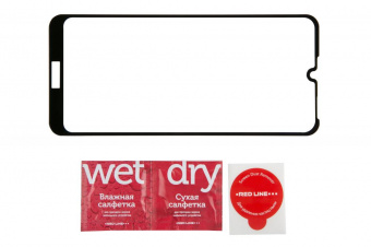 Защитное стекло для экрана Redline черный для Huawei Honor 8A/8A pro/U6 2019 1шт. (УТ000017075) от магазина РЭССИ