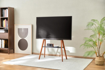 Подставка для телевизора Cactus CS-ST3645BKWN черный/орех 43"-65" макс.40кг напольный от магазина РЭССИ