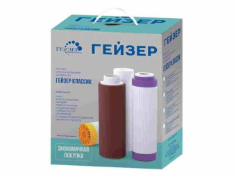 Комплект картриджей Гейзер К-2 для проточных фильтров (упак.:3шт) от магазина РЭССИ