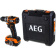 Картинка Бесщеточная аккумуляторная дрель-шуруповерт AEG BS18SBL-202C 4935472277 от магазина РЭССИ Бесщеточная аккумуляторная дрель-шуруповерт AEG BS18SBL-202C 4935472277 от магазина РЭССИ