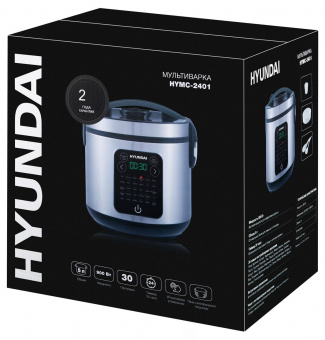Мультиварка Hyundai HYMC-2401 5л 900Вт серебристый/черный от магазина РЭССИ
