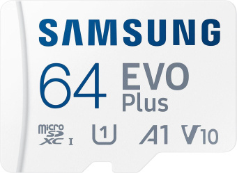 Флеш карта microSDXC 64Gb Class10 Samsung MB-MC64KA EVO PLUS + adapter от магазина РЭССИ