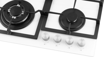 Газовая варочная поверхность Weissgauff HGG 641 WGV Nano белый от магазина РЭССИ