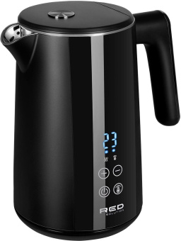 Чайник электрический Red Solution RK-M111D 1.5л. 2200Вт черный корпус: металл/пластик от магазина РЭССИ
