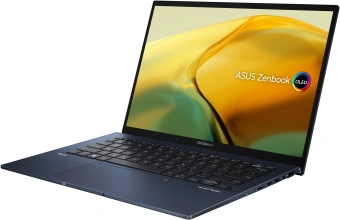 Ноутбук Asus Zenbook 14 OLED UX3402VA-KM749 Core i7 13700H 16Gb SSD1Tb Intel Iris Xe graphics 14" OLED 2.8K (2880x1800) noOS blue WiFi BT Cam Bag (90NB10G1-M015S0) от магазина РЭССИ