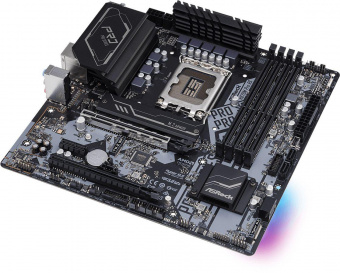 Материнская плата Asrock H670M PRO RS Soc-1700 Intel H670 4xDDR4 mATX AC`97 8ch(7.1) GbLAN RAID+VGA+HDMI+DP от магазина РЭССИ
