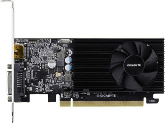 Видеокарта Gigabyte PCI-E GV-N1030D4-2GL NVIDIA GeForce GT 1030 2048Mb 64 DDR4 1177/2100 DVIx1 HDMIx1 HDCP Ret low profile от магазина РЭССИ