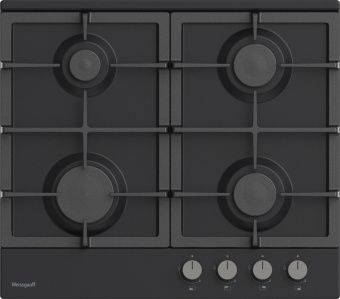 Газовая варочная поверхность Weissgauff HGG 640 BEB черный от магазина РЭССИ