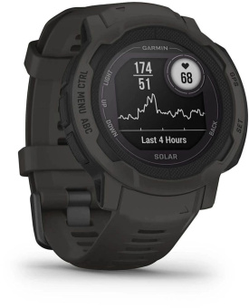 Смарт-часы Garmin Instinct 2 Solar 45мм 0.9" AMOLED корп.черный силикон рем.черный (010-02627-00) от магазина РЭССИ