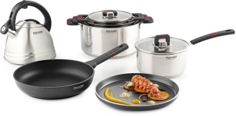 Крышка Rondell Stripes RDA-1621 d=26см крыш.прозрачный руч.серый от магазина РЭССИ