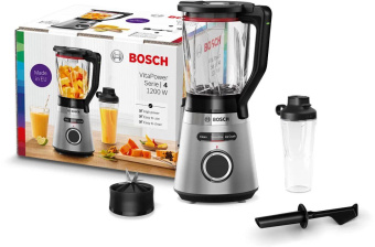 Блендер стационарный Bosch VitaPower Serie 4 MMB6384M 1200Вт черный/нержавеющая сталь от магазина РЭССИ