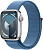 Смарт-часы Apple Watch Series 9 A2980 45мм OLED корп.серебристый Sport Loop рем.синий разм.брасл.:145-220мм (MR9F3LL/A) от магазина РЭССИ