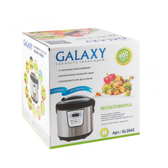 Мультиварка Galaxy GL 2642 4л 900Вт серебристый от магазина РЭССИ