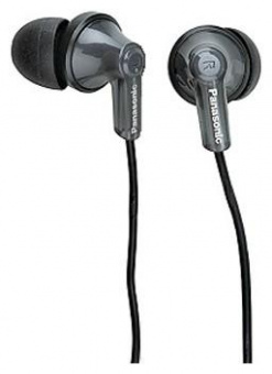 Наушники вкладыши Panasonic RP-HJE118GU 1.1м черный проводные в ушной раковине (RP-HJE118GUK) от магазина РЭССИ