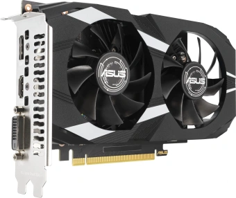 Видеокарта Asus PCI-E 4.0 DUAL-RTX3050-O6G NVIDIA GeForce RTX 3050 6Gb 96bit GDDR6 1507/14000 DVIx1 HDMIx1 DPx3 HDCP Ret от магазина РЭССИ
